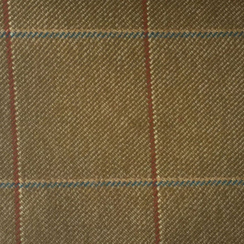 Grey With Navy Check Country Tweed Jacketing
