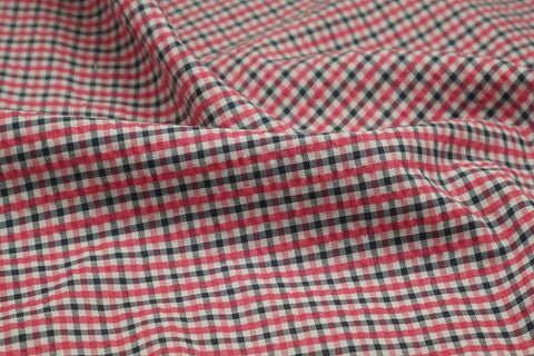 White Stripe Seersucker Fabric